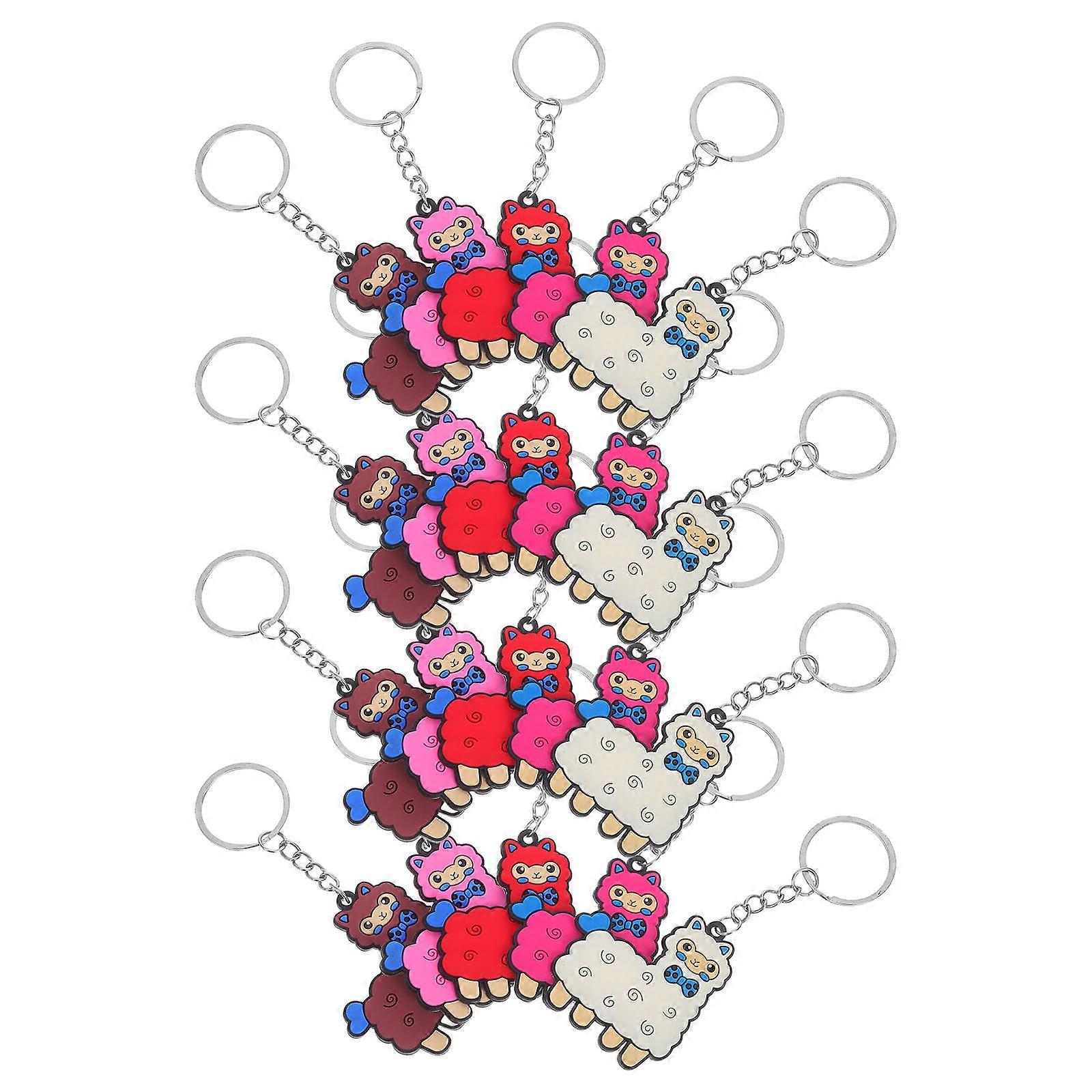 Alpaca Keychains Creative Key Holder for Holding Keys 20Pcs Small Gift