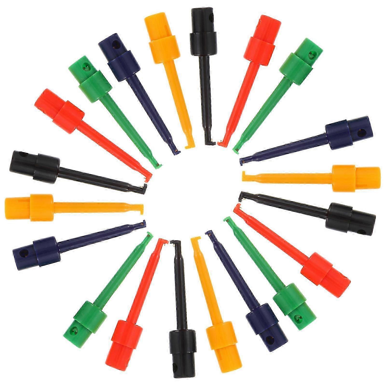 Test Grabber Multimeter Test Hook for Electrical Testing 20Pcs Plastic Probes