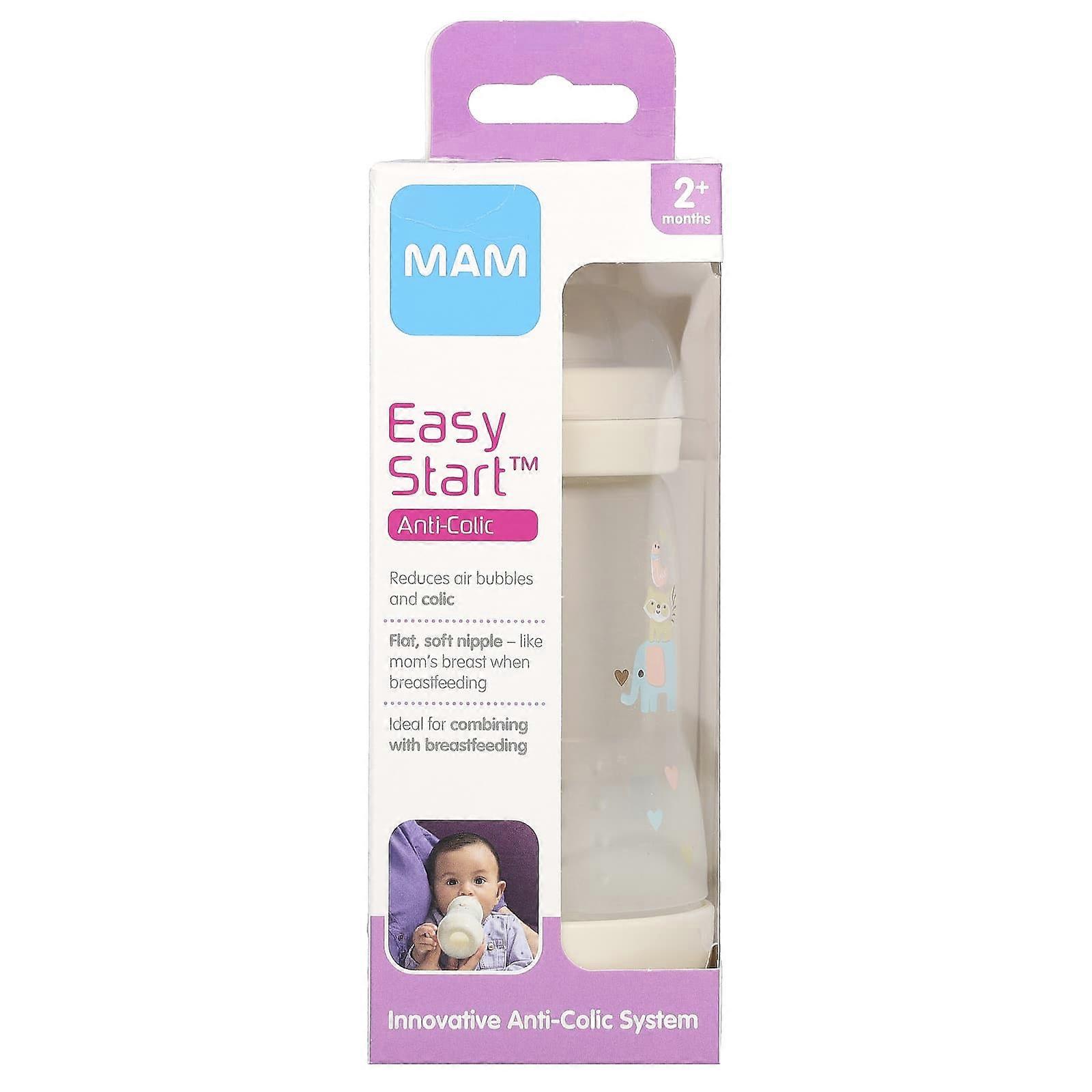 MAM, Easy Start, Anti Colic Bottle, 2+ Months, 1 Count, 2-Pack