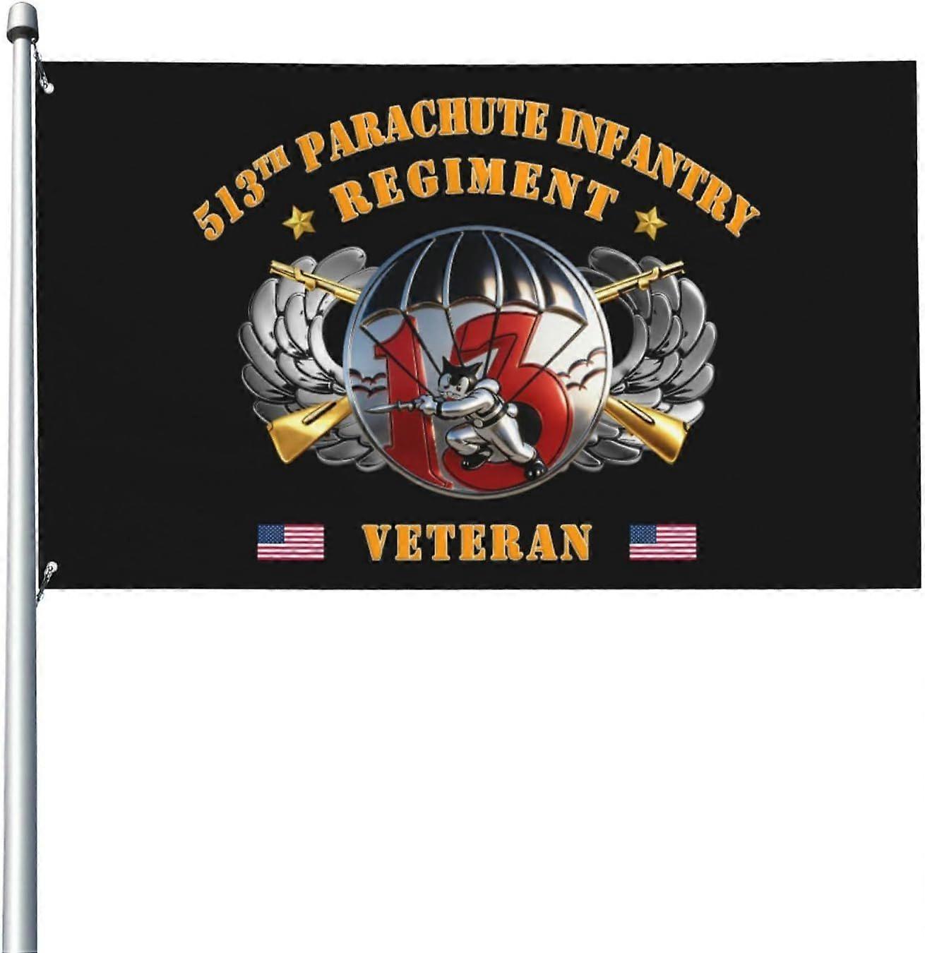 Drapeau de vétéran du 513e régiment d'infanterie parachutiste américain YF0007