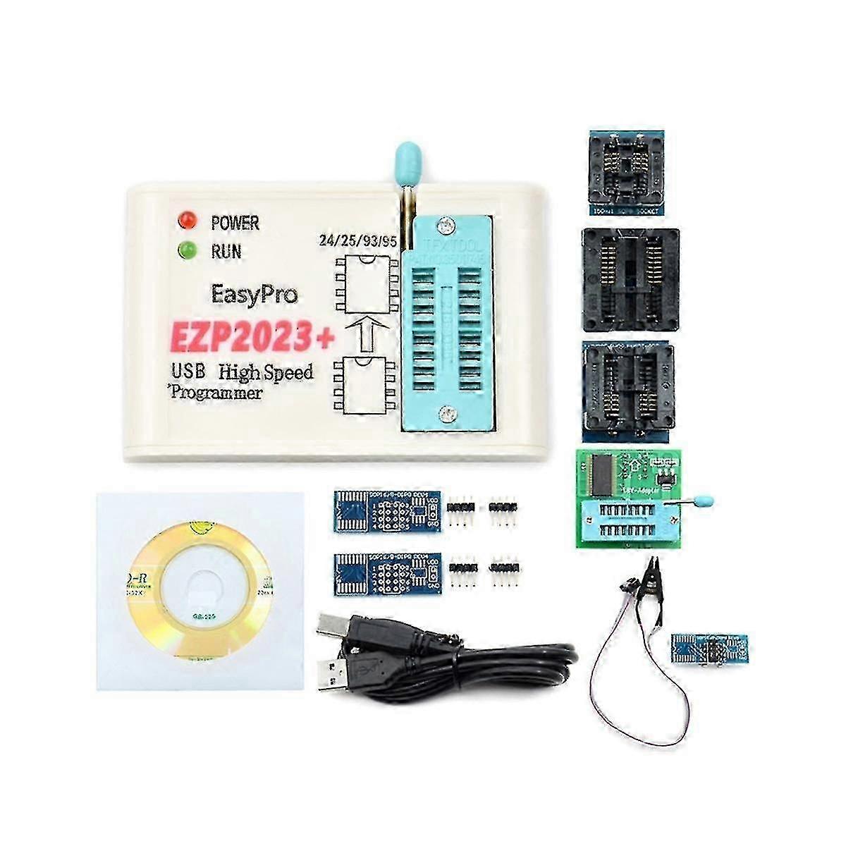 EZP2023+ High Speed SPI Flash Programmer Support 24/25/93/95 EEPROM BIOS Burning Tool
