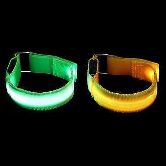 Chargeable Running Bracelet Adjustable Night Running Armband with 2Pcs
