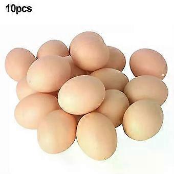 10 Faux Fake Chicken Eggs Get Hens To Eggs Poultry Mannequin Nest Eggs DIY Easter Eggs Faux Chicken Eggs Imaginative Play Troy