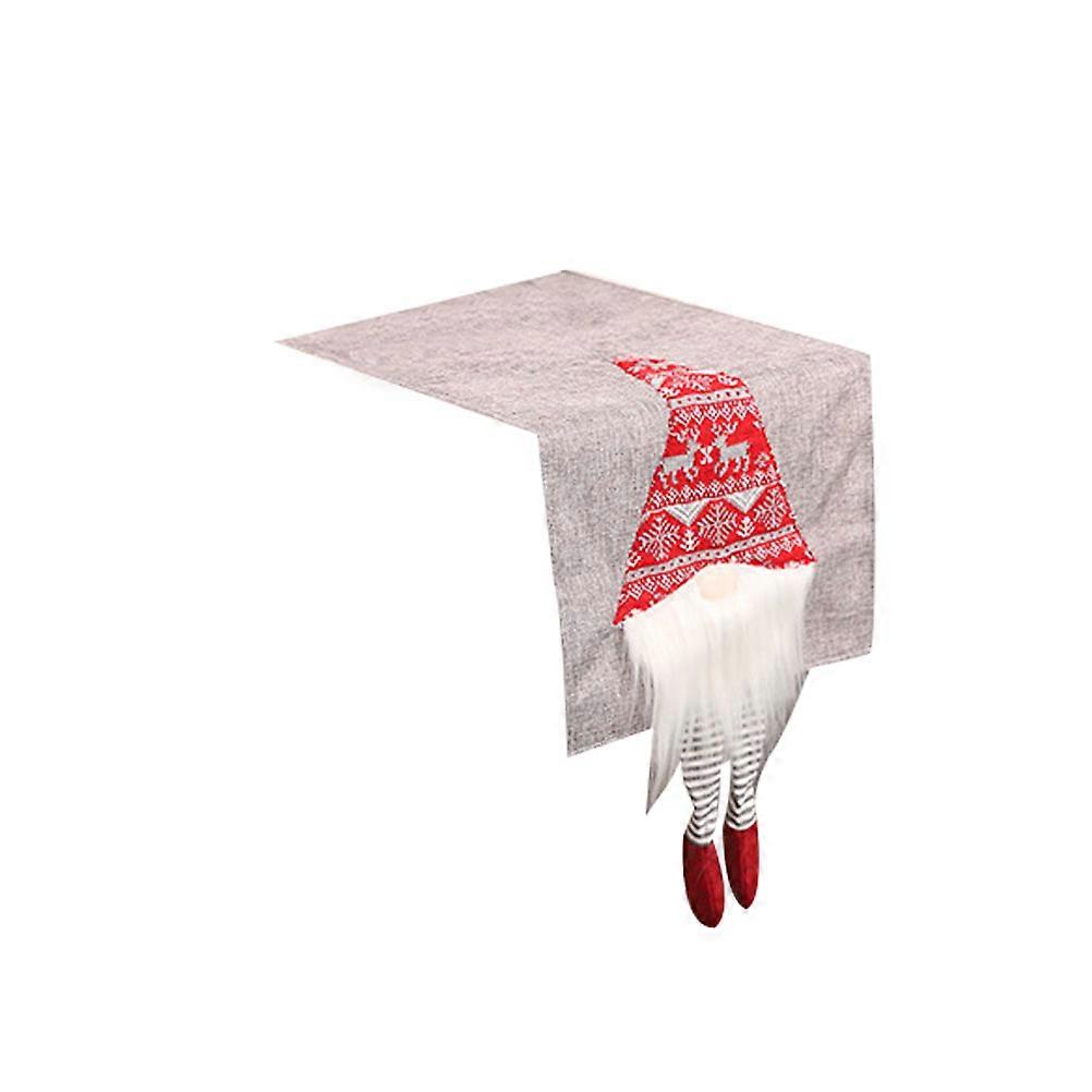 Christmas Table Runner for Table Decoration Creative Grey Xmas Party