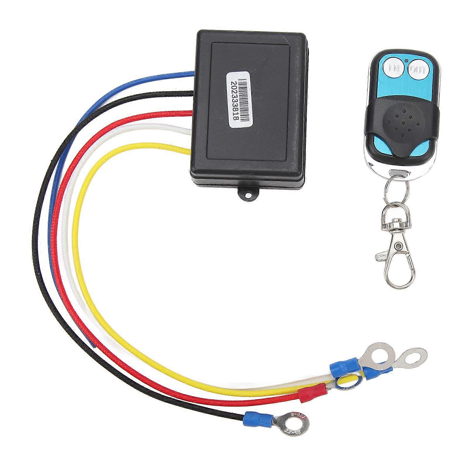 12V 24V Winch Remote Control Kit, 50ft Range, Sensitive, Indicator Lights, Portable, Safe Operation