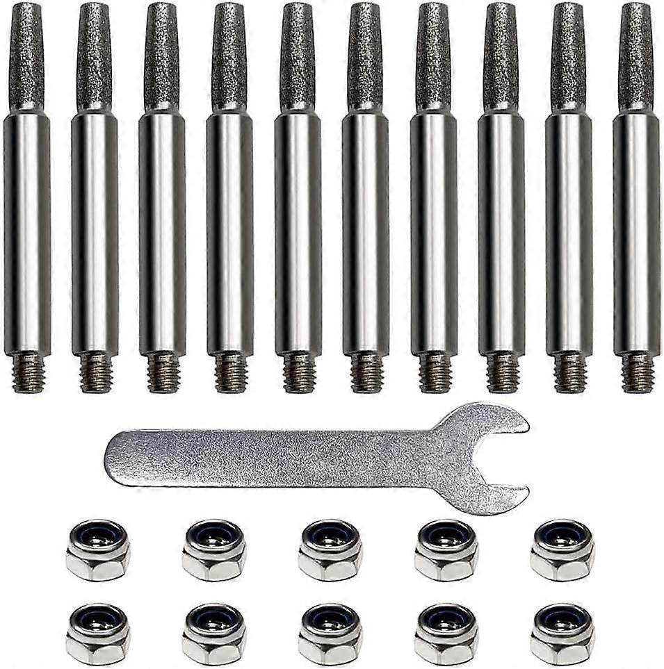 (10pcs) Chainsaw Sharpener, Chainsaw Sharpener Sharpener, Chain Sharpener, Chainsaw and Sharpening,4mm