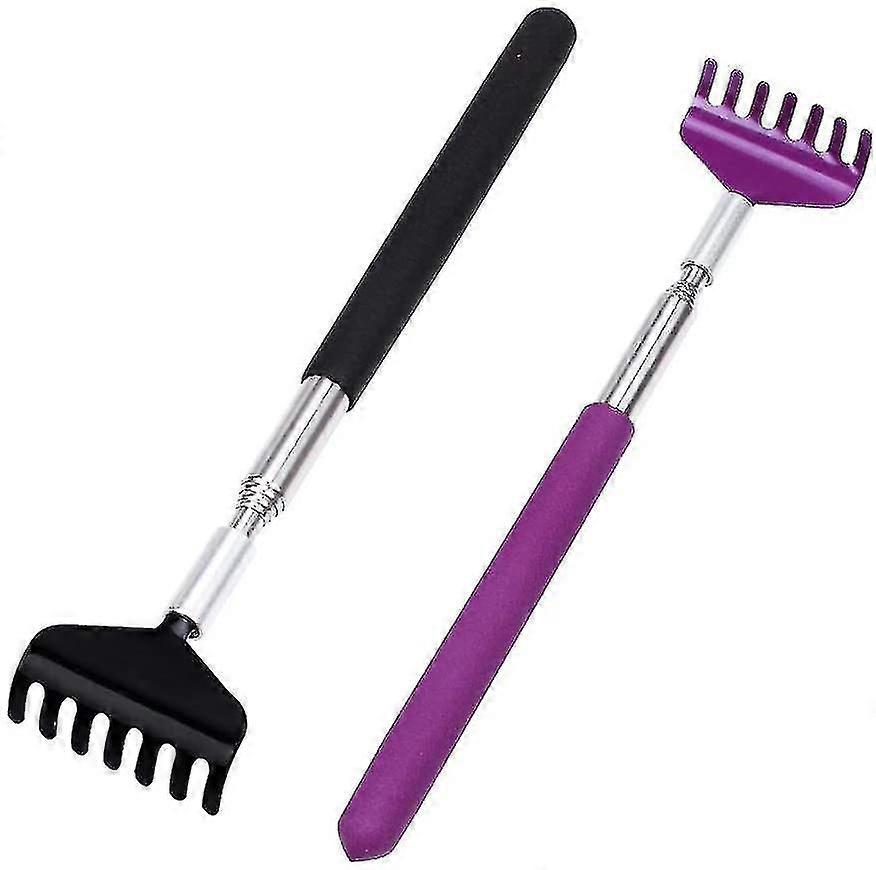 2 Pieces Portable Retractable Back Scraper