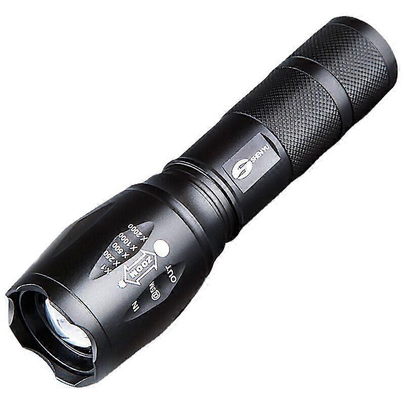 Rechargeable LED Flashlight Zoomable Waterproof Torch