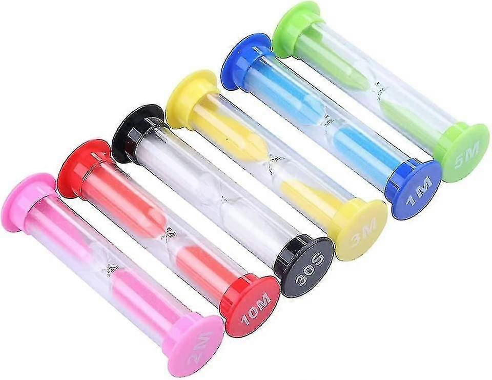 Sand Timer Set 30sec Sanduhr, Sand Clock Timer (2 Sets, Multicolor)