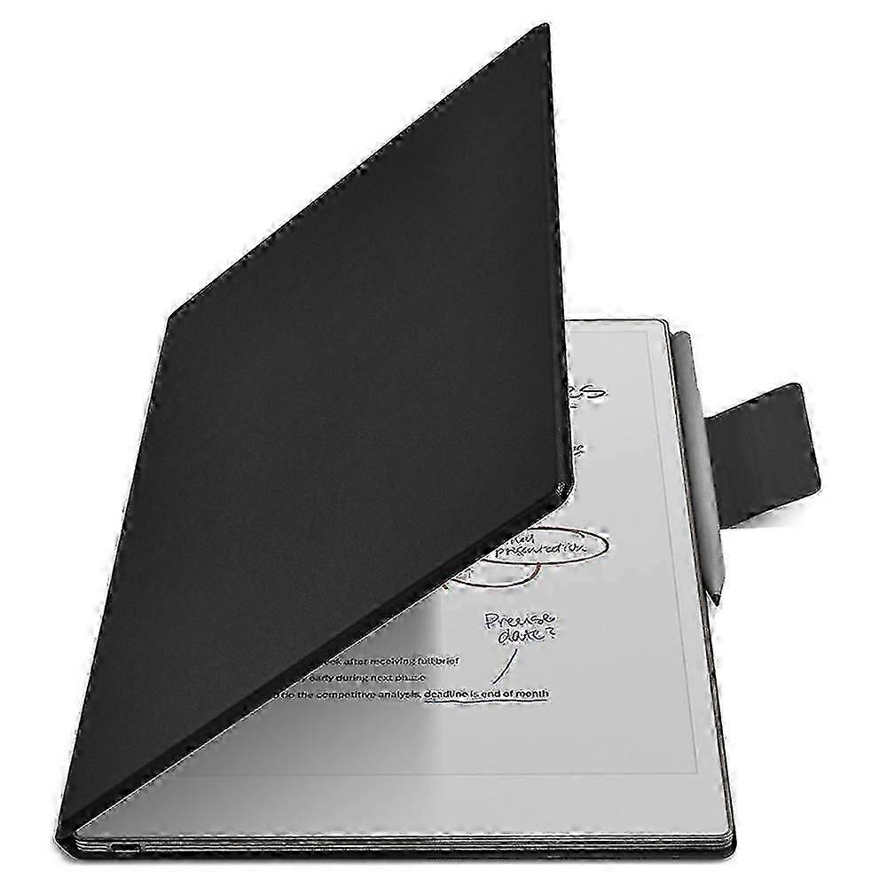 Étui pour tablette ReMarkable Paper Pro en cuir PU avec couverture magnétique, porte-stylet et fonction veille/réveil automatique - 26-27