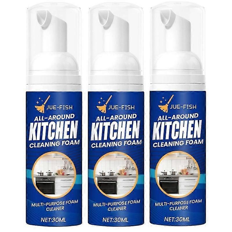 3pcs Multi-purpose Cleaning Bubble Cleaner Spray Foam Kitchen Grease Dirt Removal
