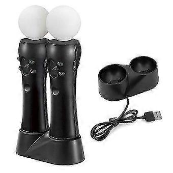 PS4 VR Motion Controllers Compatible with PlayStation 4 VR, Dual Charging Dock, Ergonomic Design