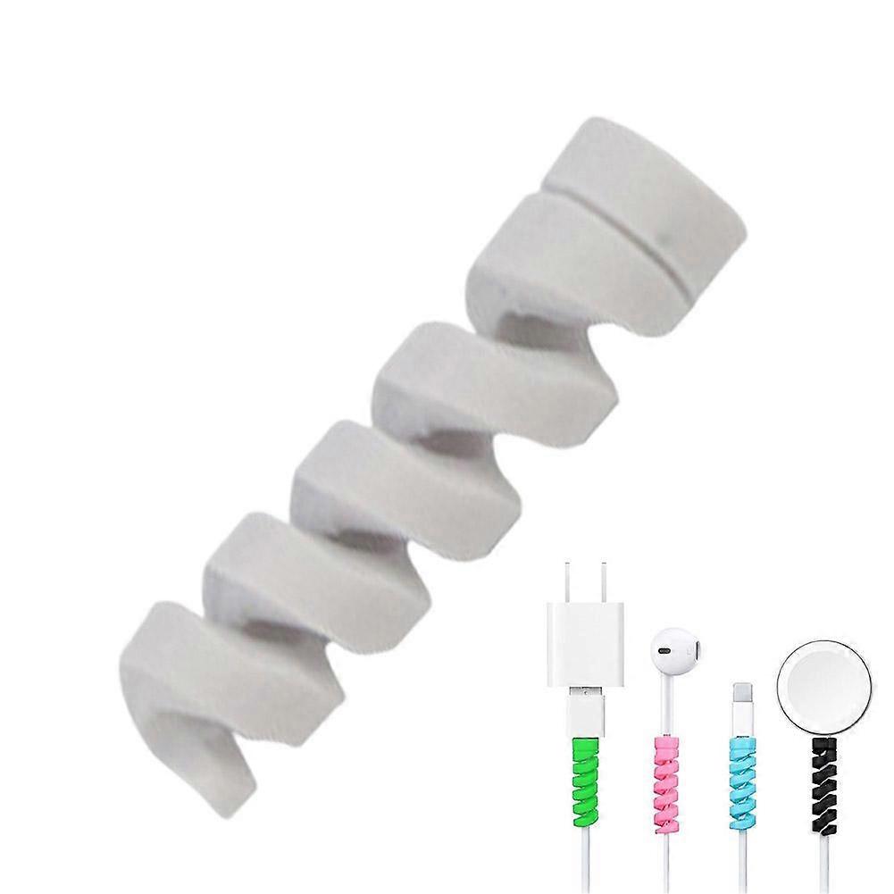 Cable Protector - Silicone Coil Wrap for Data Cord Strain Relief