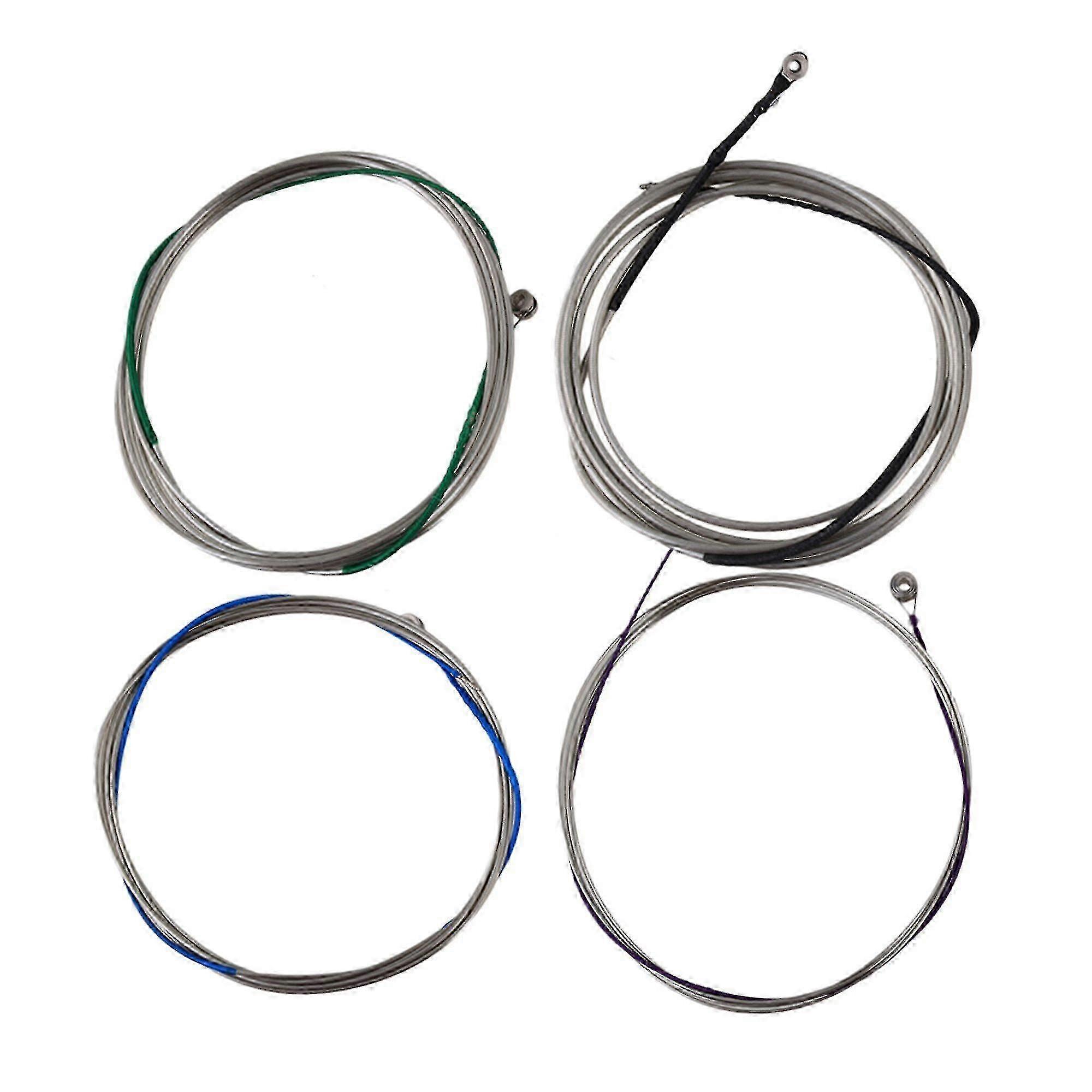 4/4 Cello Strings Steel Core El Silver A/d/g/c