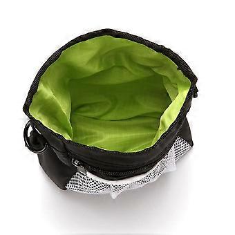 Pet Dog Training Treat Bag - Detachable Snack Reward Pouch with Interactive Features Grey