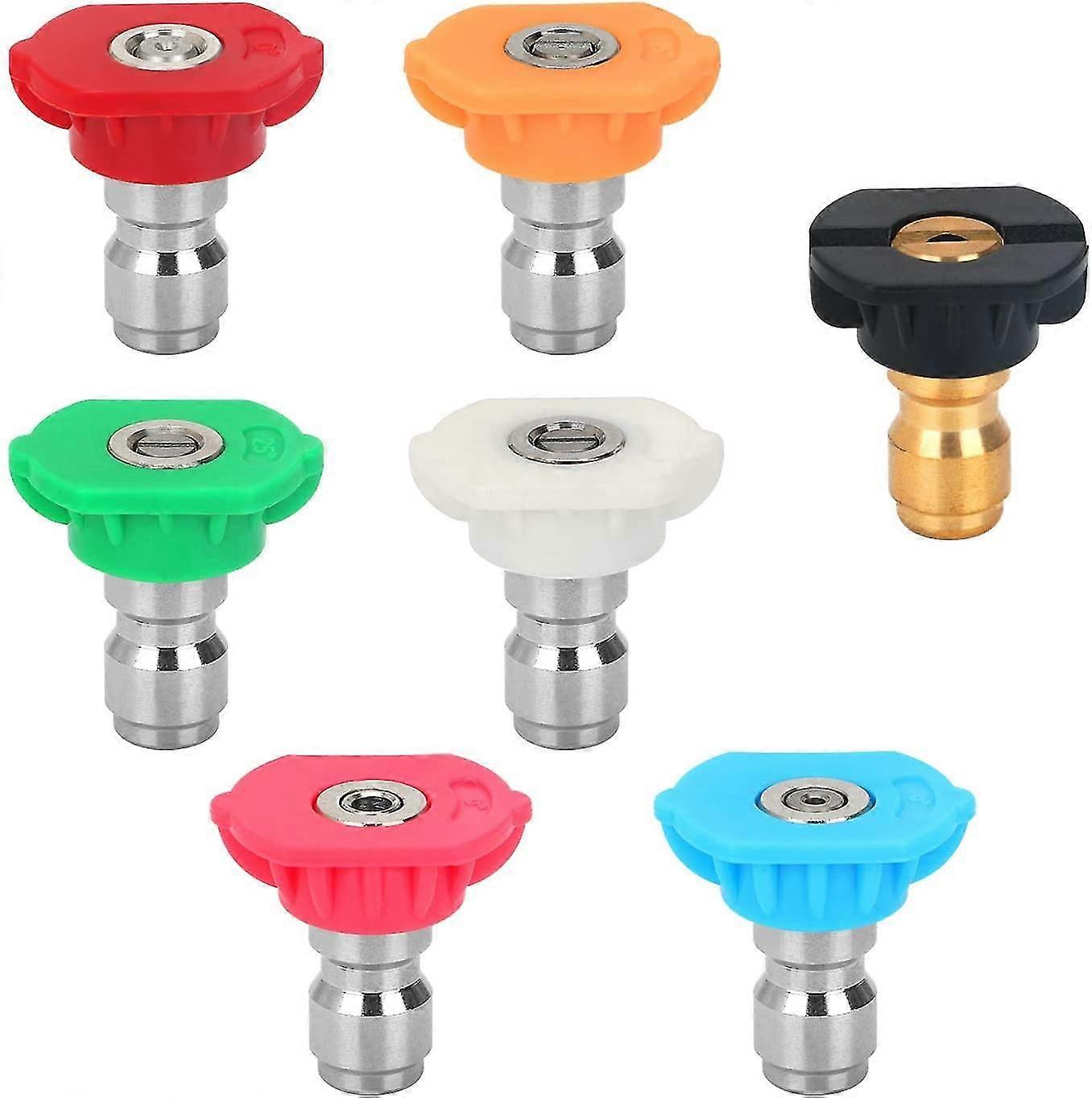 pressure washer spray nozzle tip set, 7 pack