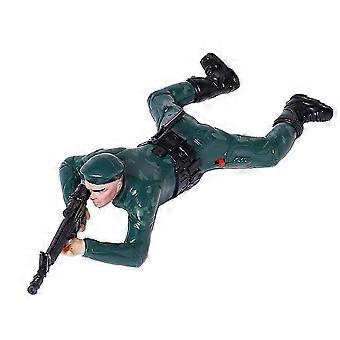 1Pc Electric Crawling Soldier Toy with Music and Lighting Effects Interactive Electric Climbing Toy