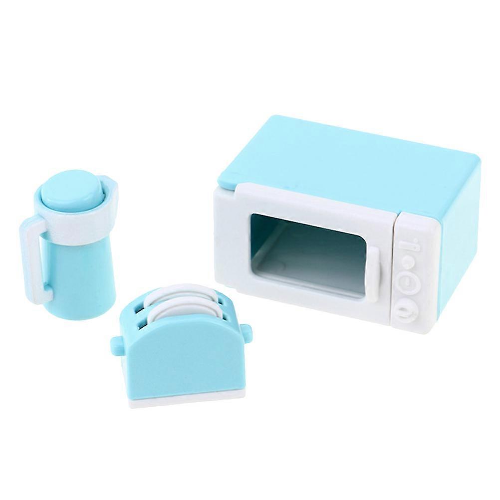 Waffle House Kitchen Set for Toddlers Including Microwave Kettle Bread Maker 1Set