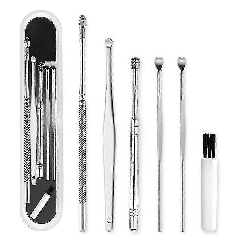 Ear cleaning tool set 6pcs ear wax remover curette kit