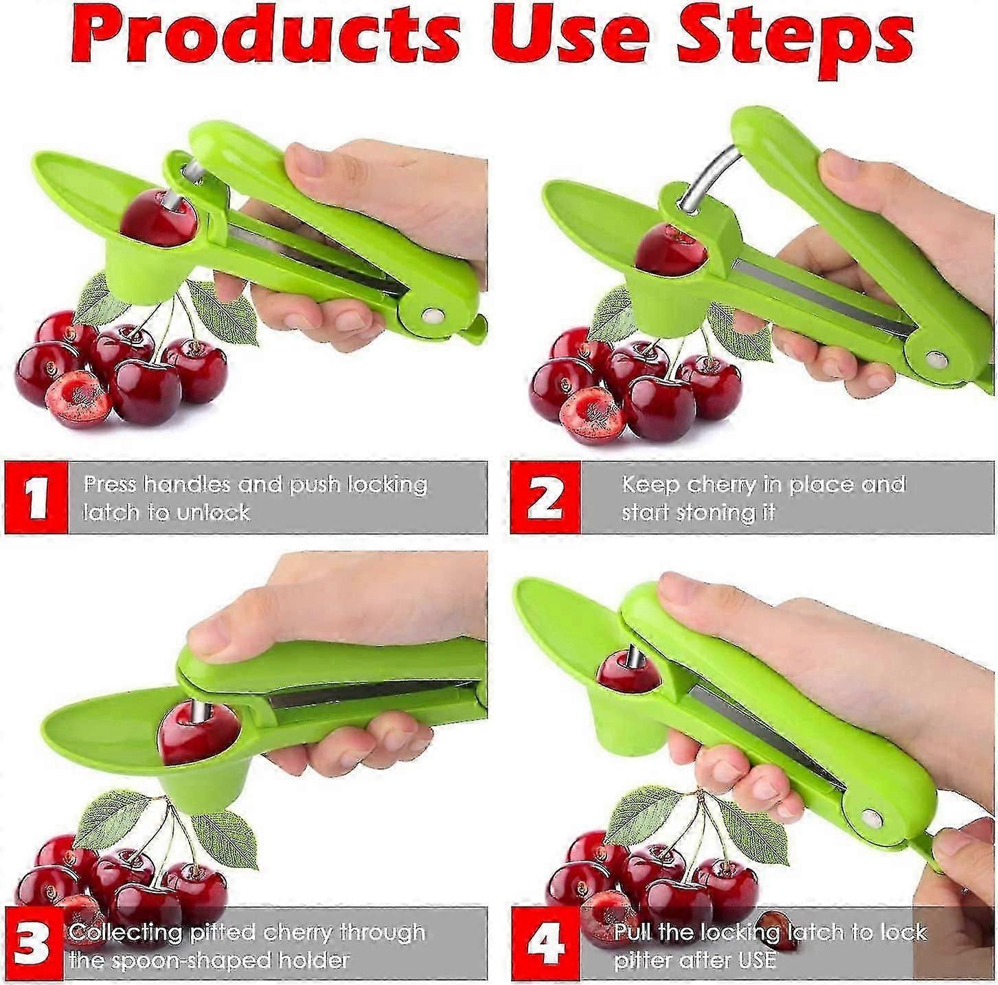 Press-type Cherry Cherries Corer, Red Dates Corer, Creative Core-slicing And Seed-taking