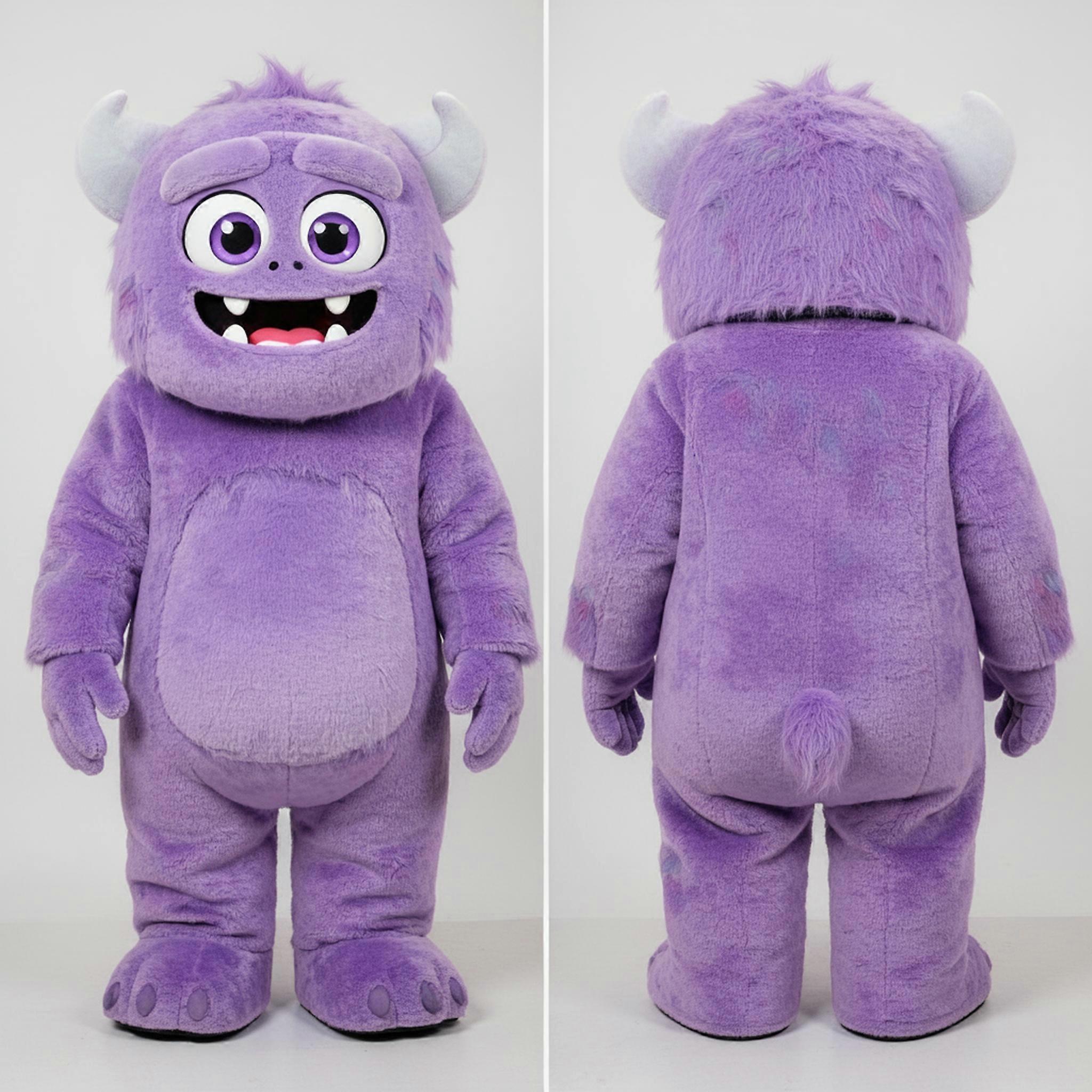 MASTICOT Lavender Plush Yeti Mascot