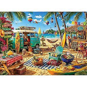 Puslespill for voksne Tropisk strandcamping-puslespill DDA1452