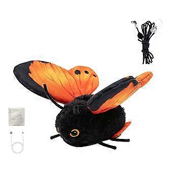 Flapping Wing Cats Leksak för Innekatter, Realistisk Fjärilsplyschleksak med 3 lägen och Hängande Design, Träningsleksak för Förlovning
