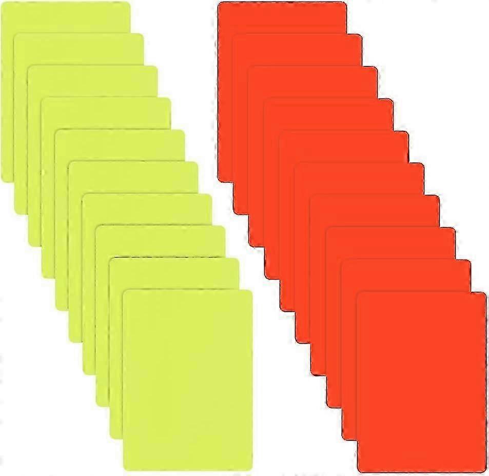 Referee Cards Set 80x110mm PVC