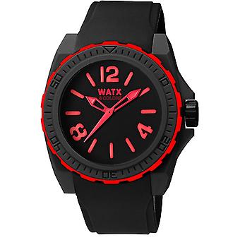 Watx et couleurs blackout Quartz Analog Man Watch avec Bracelet en silicone RWA1806