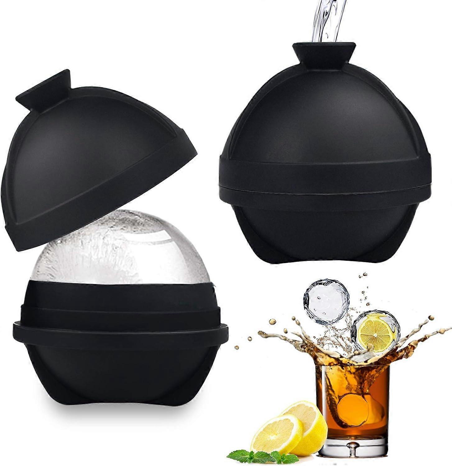 Slow-Melting Perfect-Sphere Ice Cube Mold Set