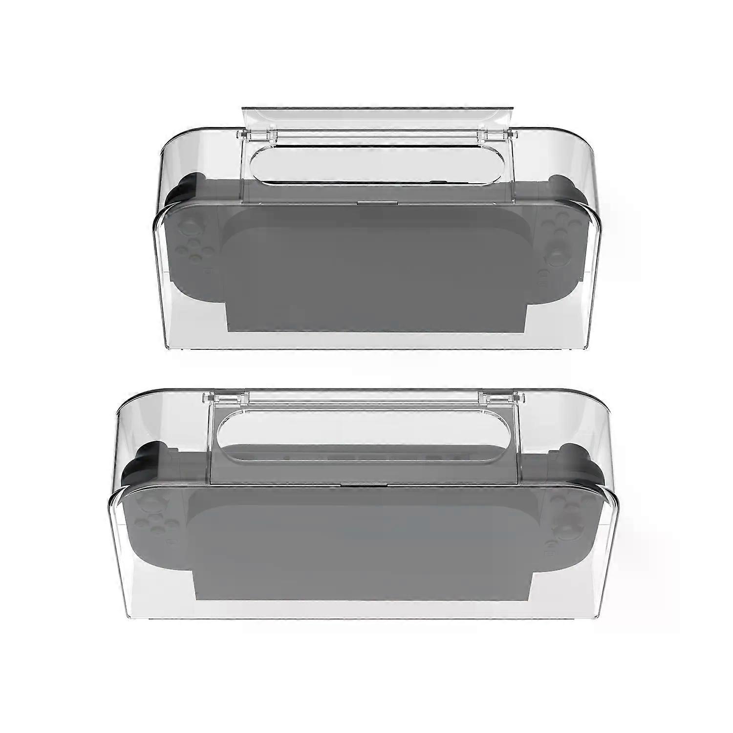 Transparent Dust Cover Storage Case Compatible with Nintendo Switch 2, Switch and OLED Docks