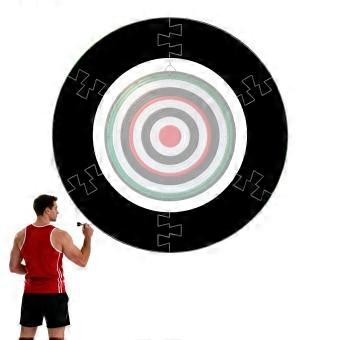 Dart Backboards, dartbord surround ring, duurzame muurbeschermer, 6 stuks EVA