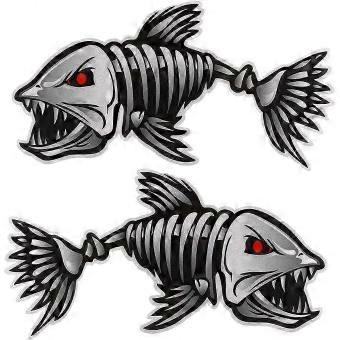 RUIYUE Outdoor Waterproof Animal Stickers, 2Pcs Reflective Kayak Boat Decal Set for Pet Decoration 