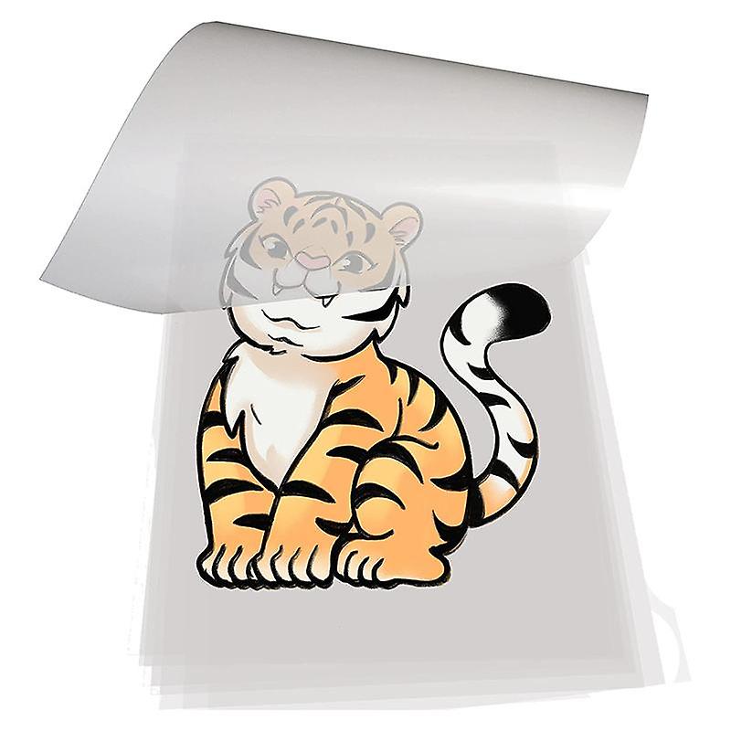 DTF Transfer Film 100 Sheets-A4 PET Heat Transfer Paper for DIY Direct on T-Shirts.Socks,Bags, 8.3