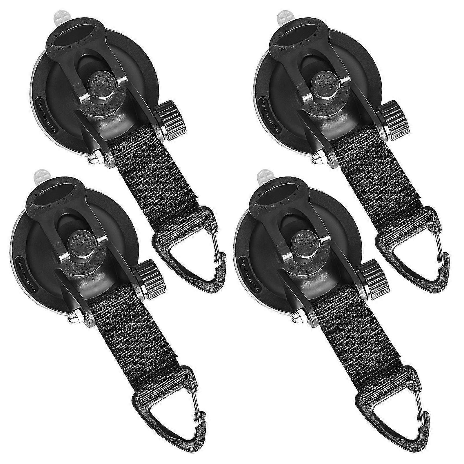 4pcs Suction Cup Securing Hook For Car Awning Tent Camping Tarp