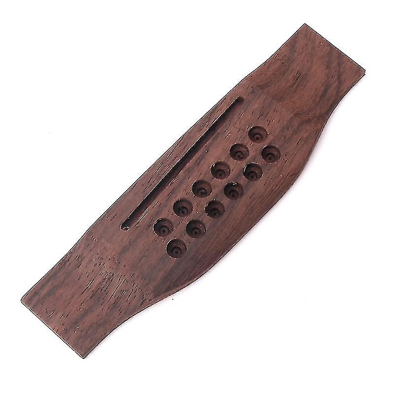 Rosewood Bridge For 12 String Acoustic Guitar Accessories Part Replacement
