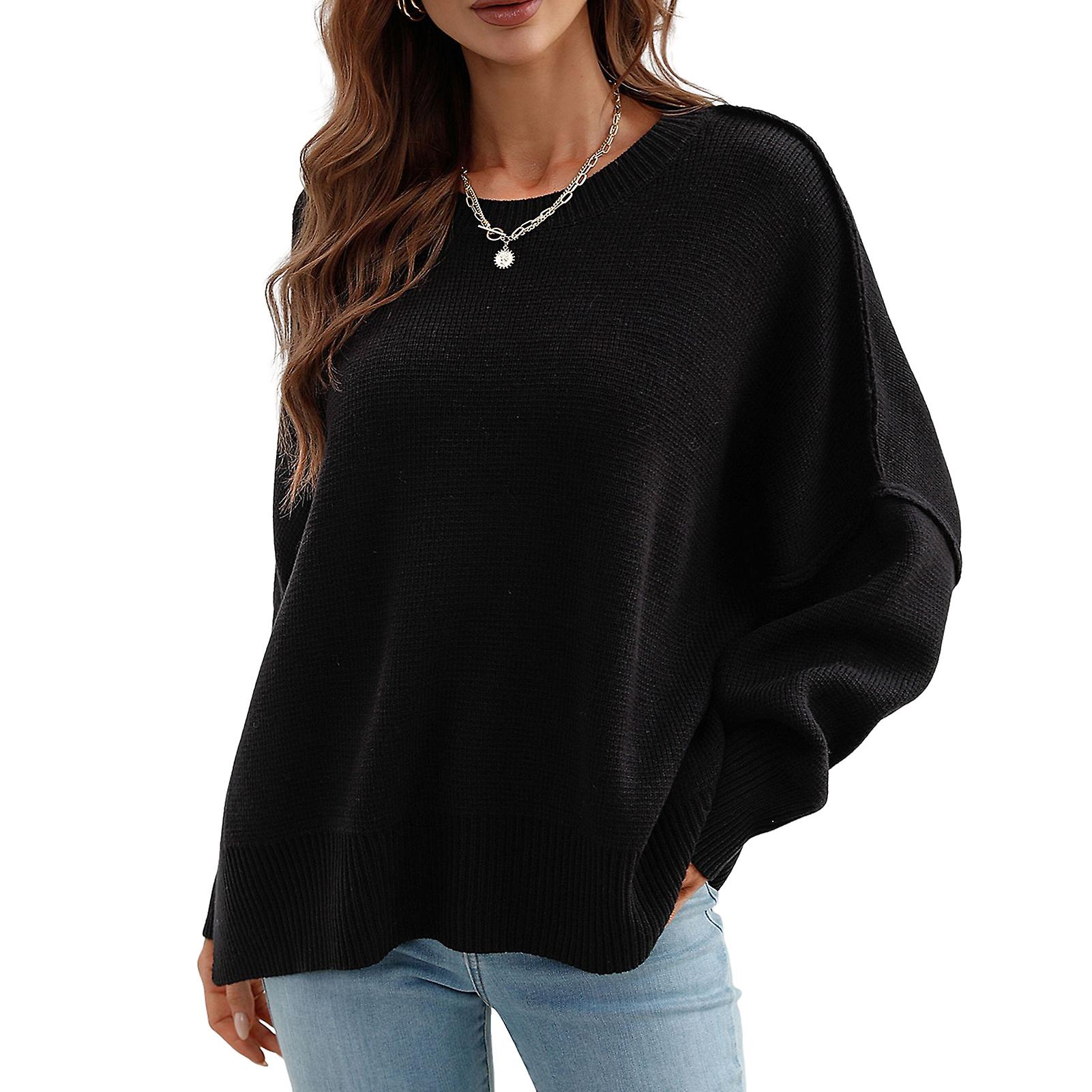 Women's Sweater For Casual Ribbed Knitting Pullover Top
