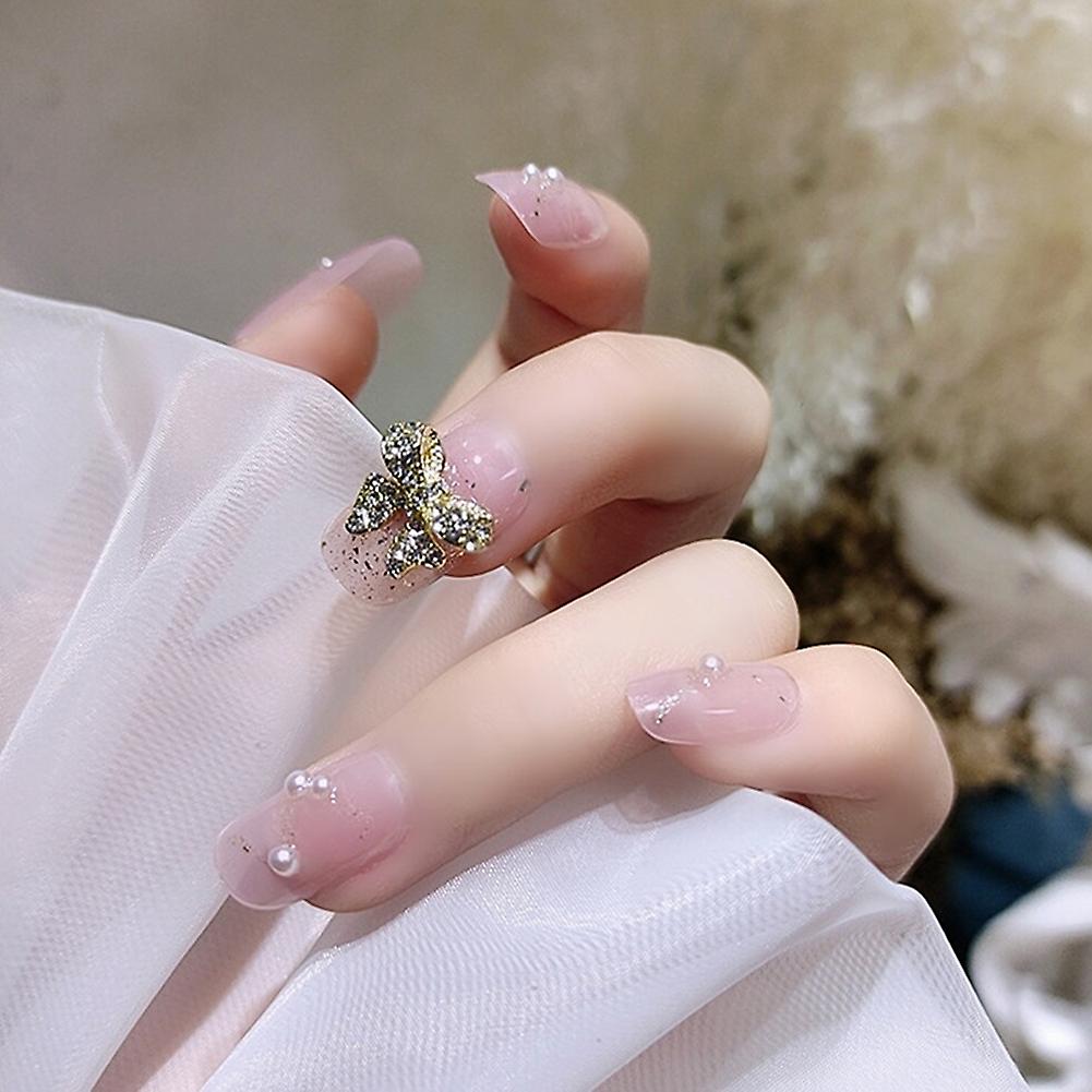 24pcs Medium Length False Nails Long Lasting Easy Application False Tips Artificial Finger Manicure