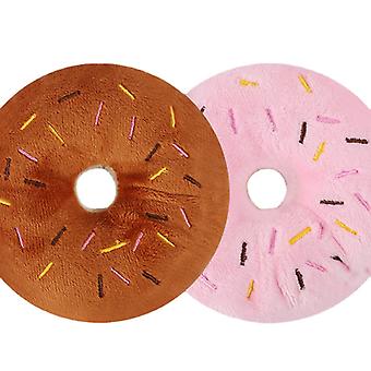 Classic Sounding Plush Donut Dog Toy Pet Toy Sounding Dog Toy