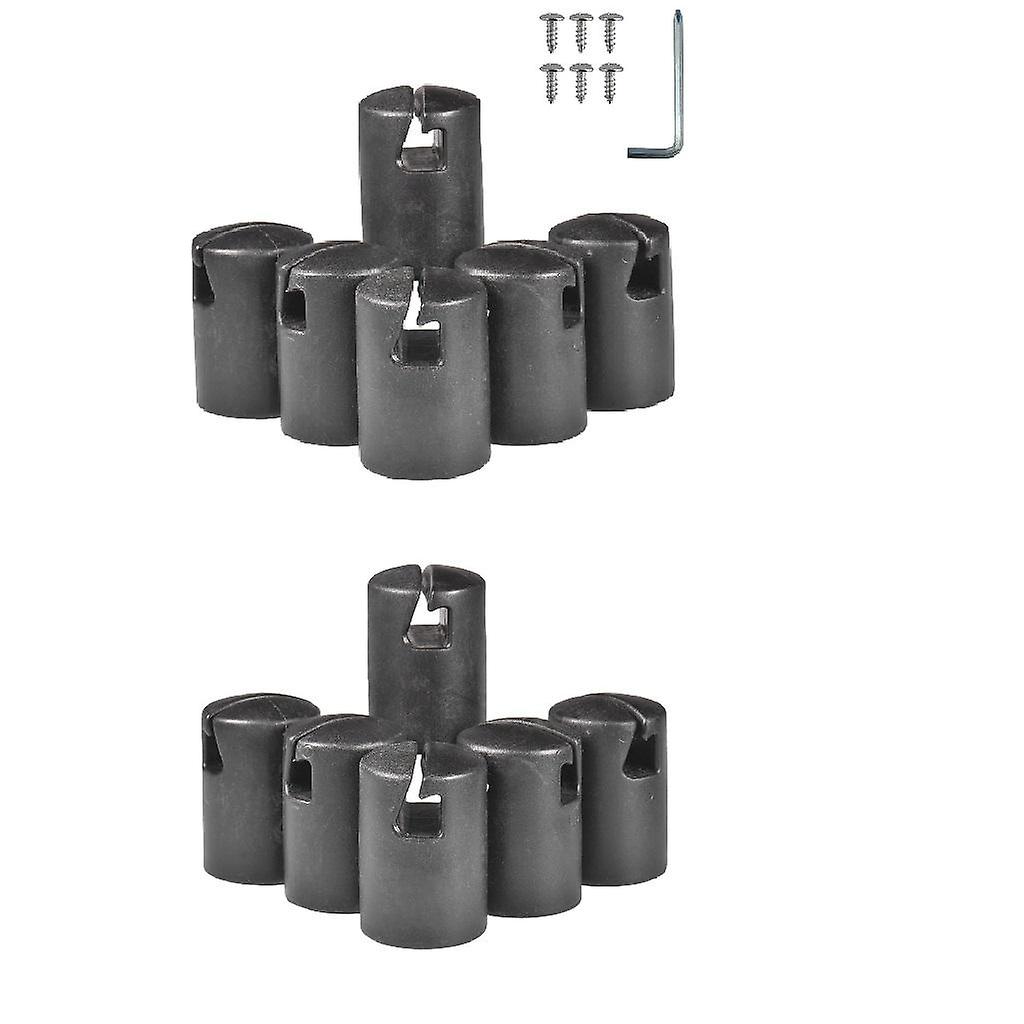 19Pcs Trampoline Enclosure Pole Caps Flat Steel Sheet Top Ring End Protector