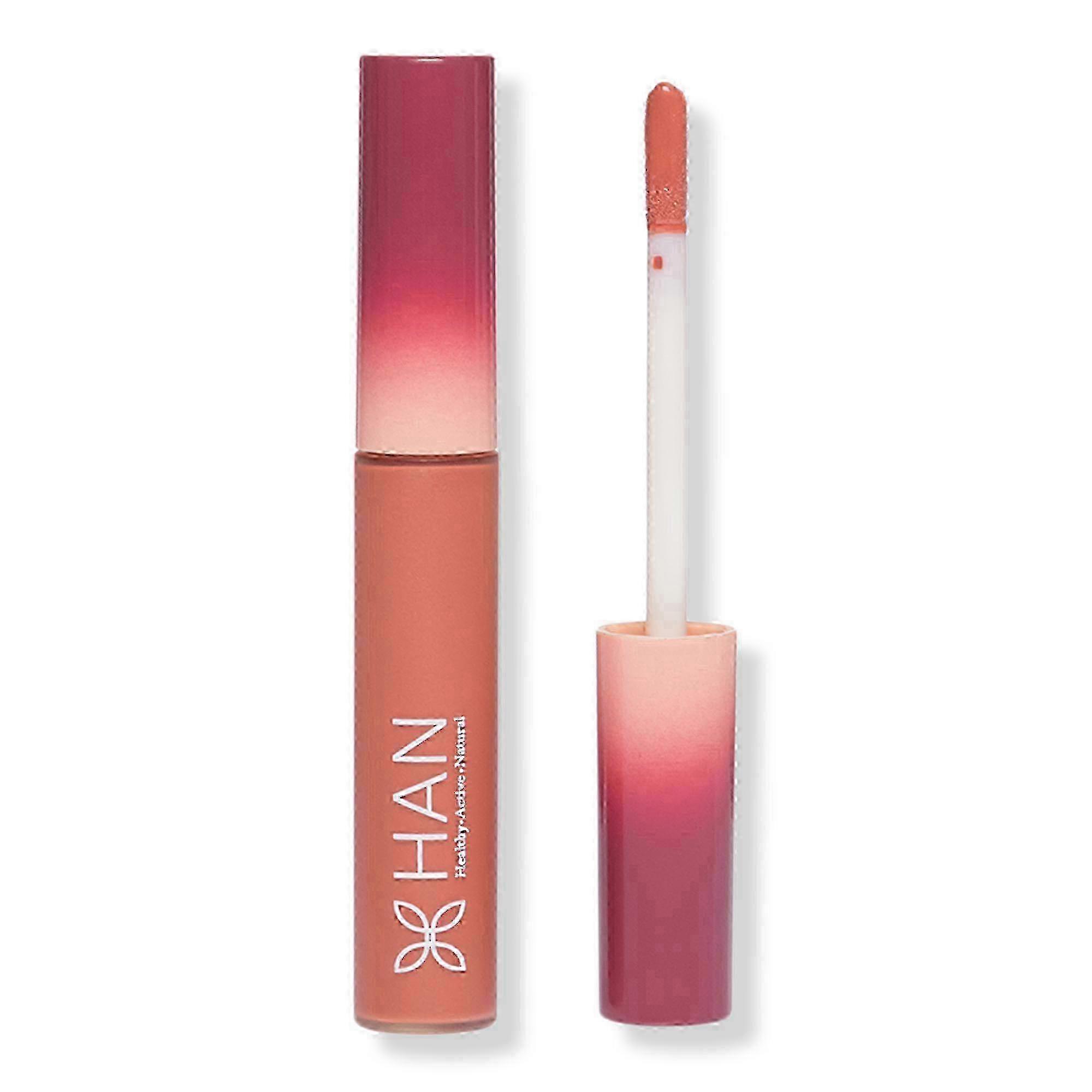 Han Skincare Cosmetics Lip Gloss, Peachy Nude, 0.28 Oz