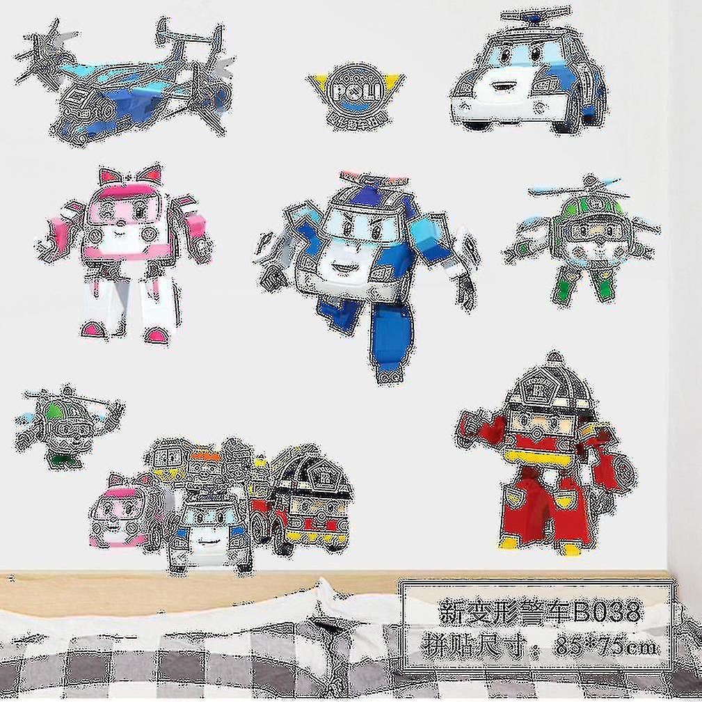 Poli Rative Cute Pvc Decal 3d Stickers Removable