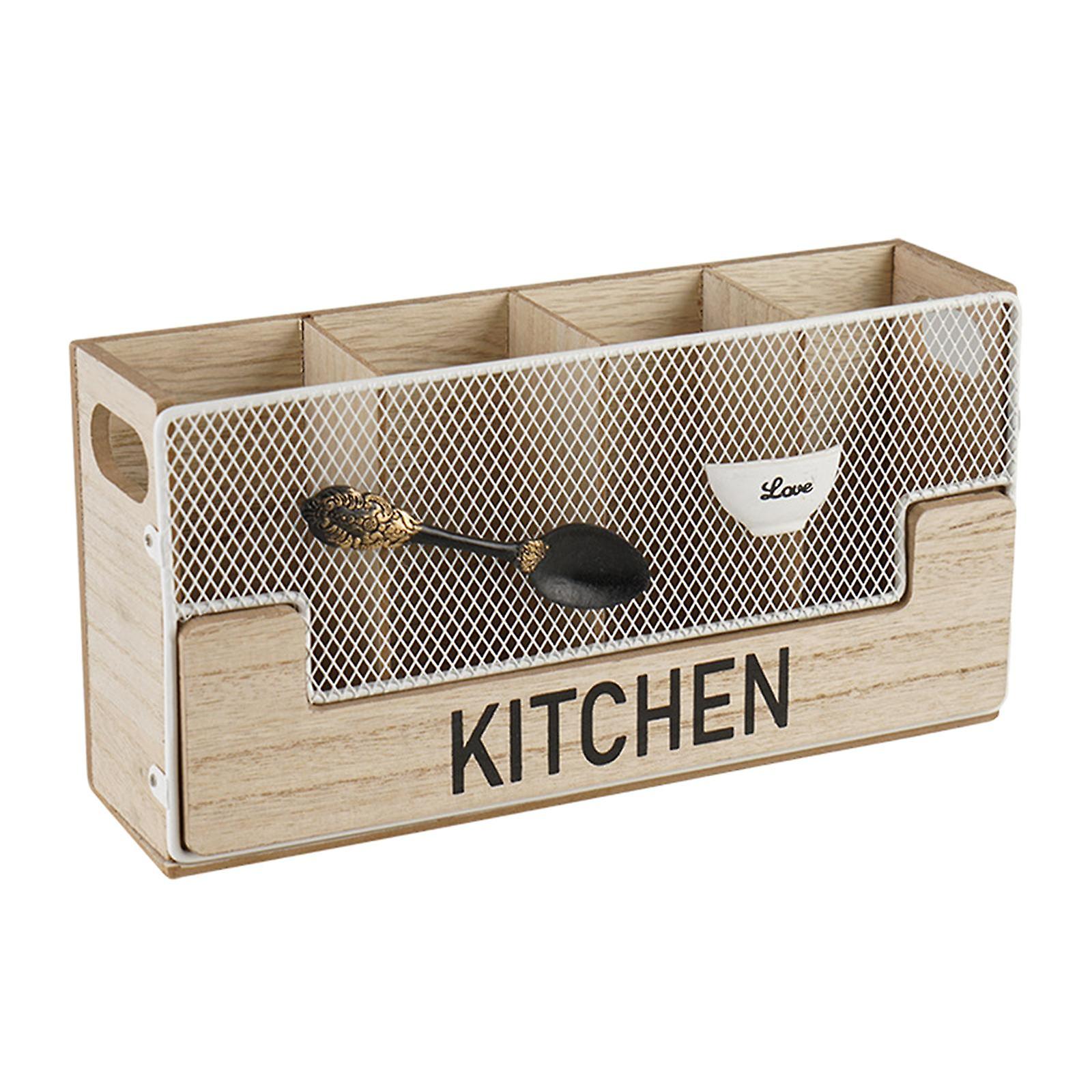 Household Utensil Holder Rack Shelf for Kitchen Table Tableware Silverware