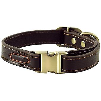 Rantow Adjustable Durable Comfortable Basic Leather Collar For Pupp...