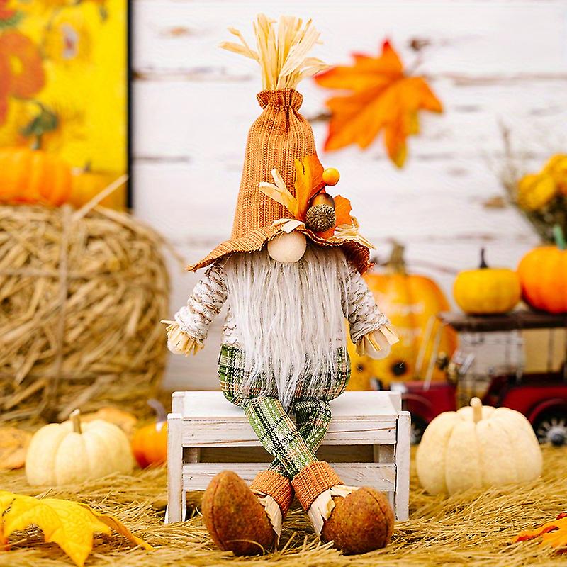1pc Scandinavian Elf Decor For Fall And Thanksgiving - Cute Couples Ornaments And Autumn Gifts
