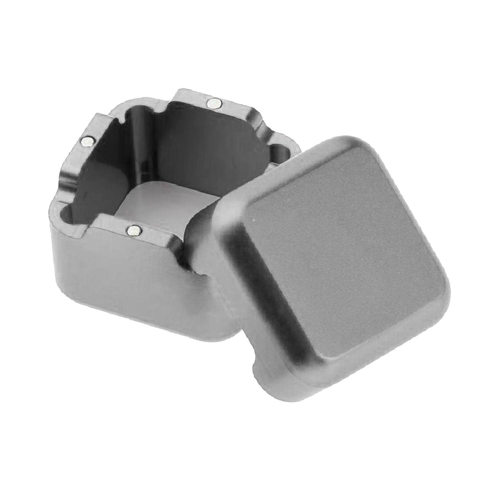 Billiard Pool Chalk Cup Holders Square for Pocket Chalkers Billiards Players Gray