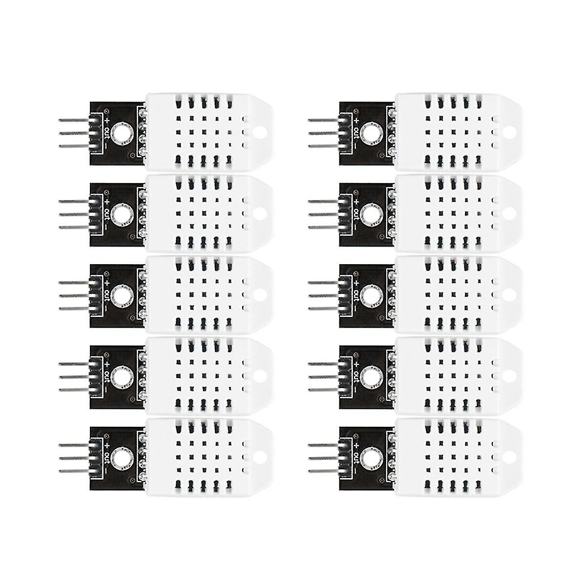 10 Pcs Dht22 Digital Temperature And Humidity Sensor Temperature And Humidity Module Electronic Bui