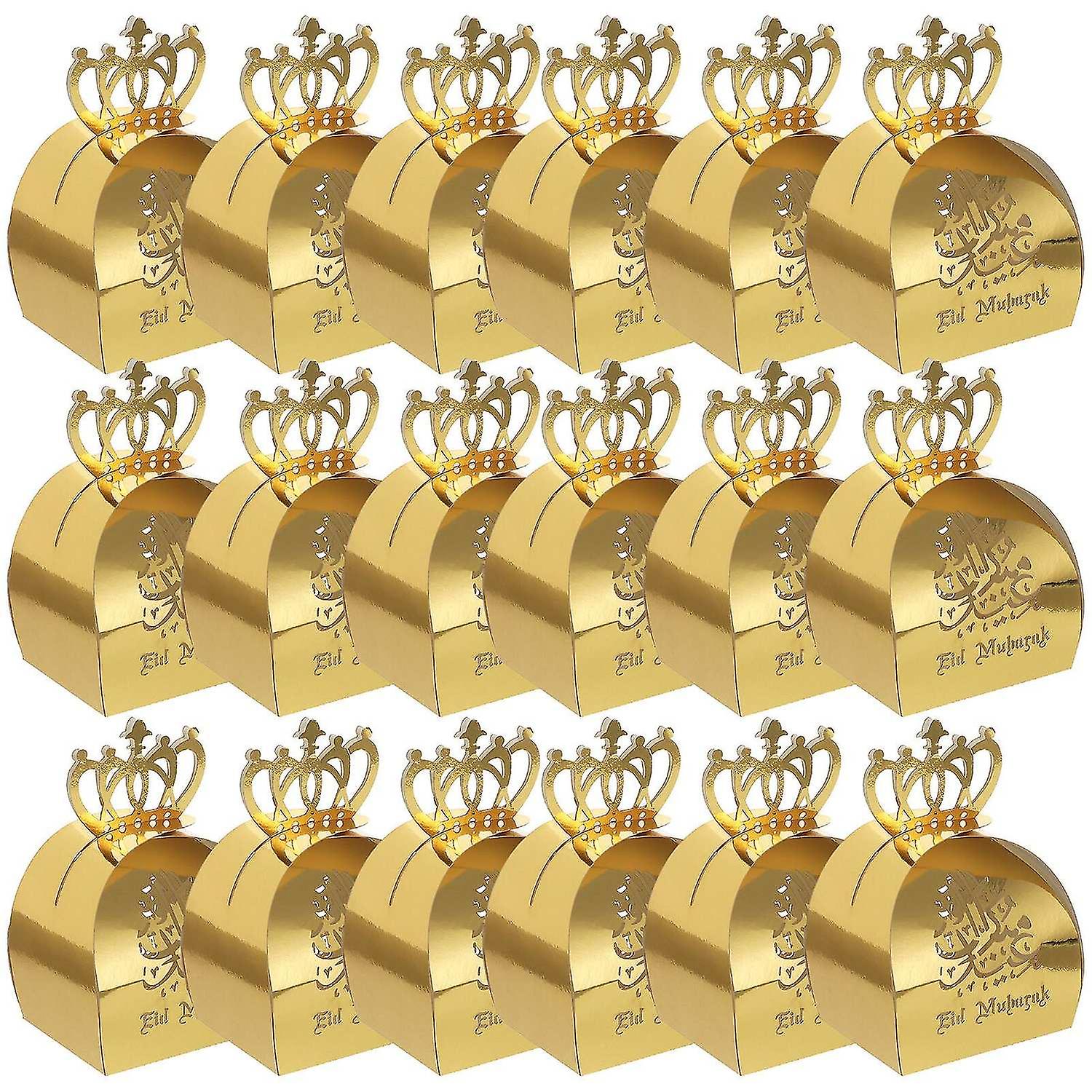 25pcs Hollow-out Candy Storage Boxes Muslim Paper Sweets Boxes Party Favors