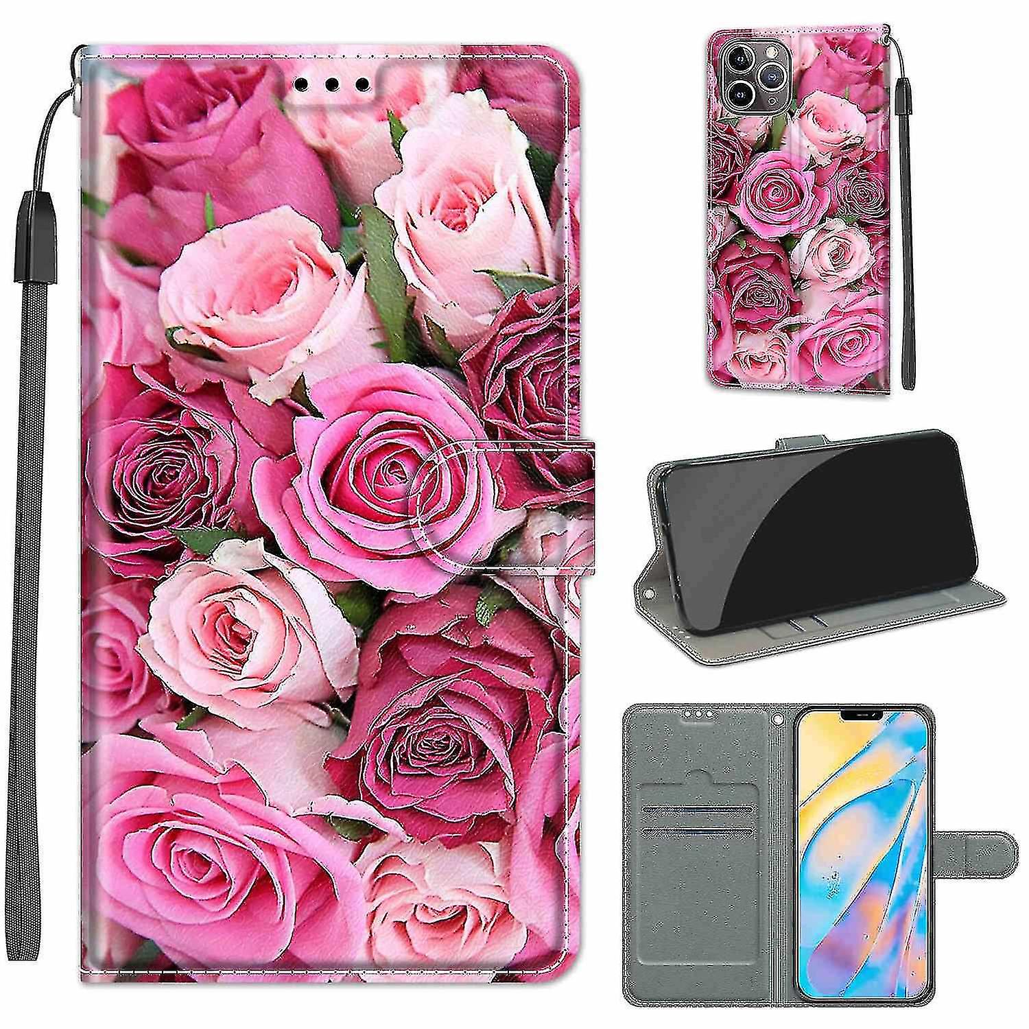 Compatible With Iphone 12 Pro Max Light Pink Rose Mobile Case