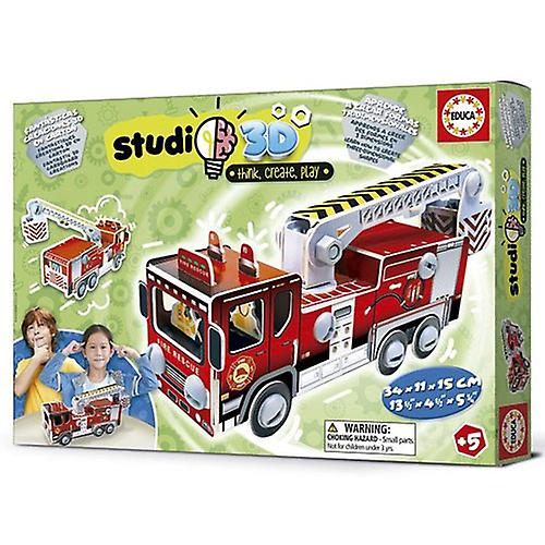 Educa Studio 3D Cardboard Creation - Fire Engine